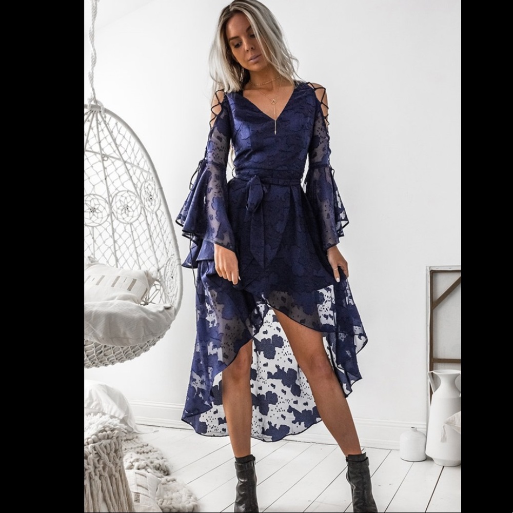 Two Sisters the Label Holly Navy Boho dress